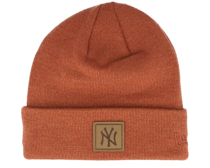 New Era New York Yankees Team Patch Cuff Beanie Terracotta Cuff online