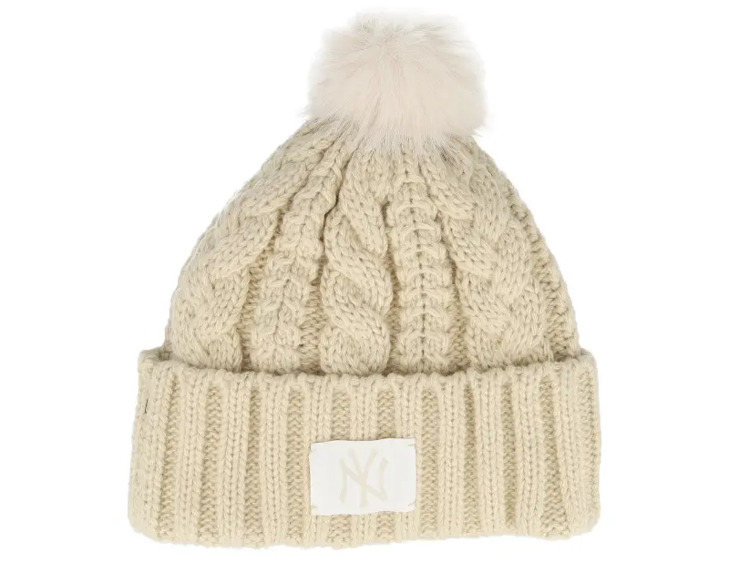 New Era New York Yankees Womens Cable Wide Stone Pom online