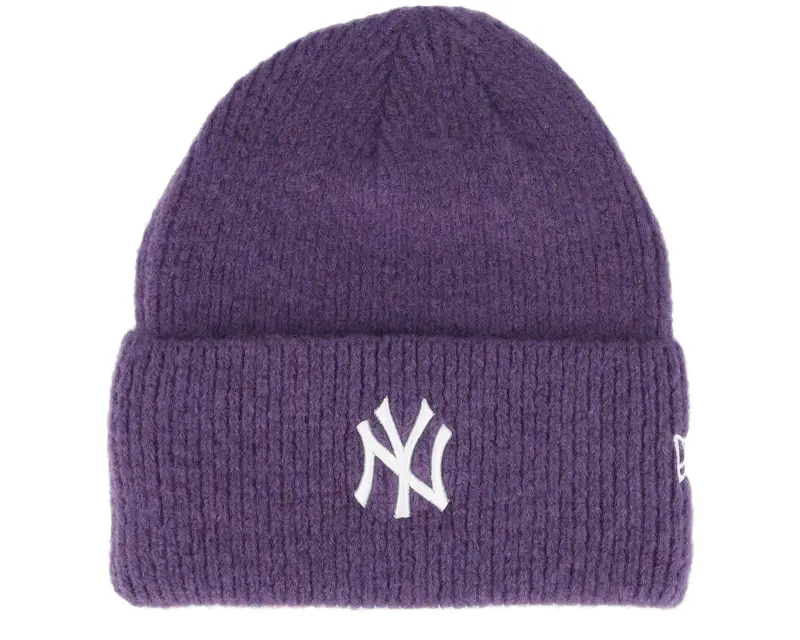 New Era New York Yankees Womens Wide Beanie Purple Cuff online