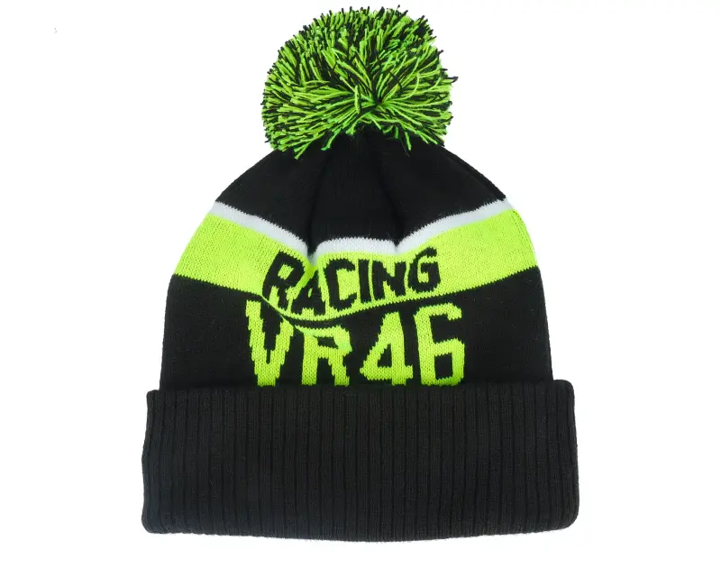 New Era VR46 Sport Beanie Black/Neon Pom online