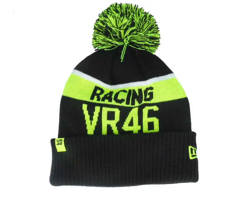 New Era VR46 Sport Beanie Black/Neon Pom online