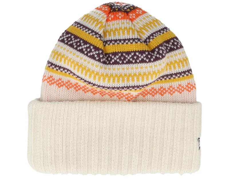 New Era Womens Fairisle Beanie White/Multi Cuff online