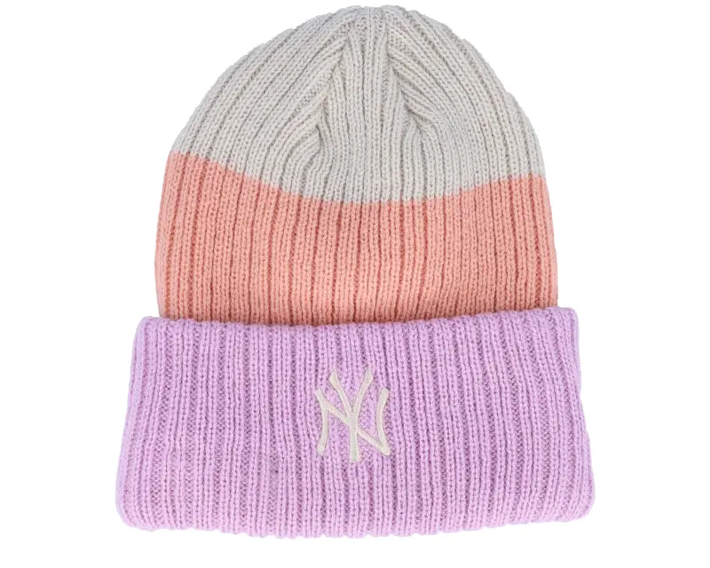 New Era Womens Stripe Beanie Lilac/Peach/Stone-osfm online