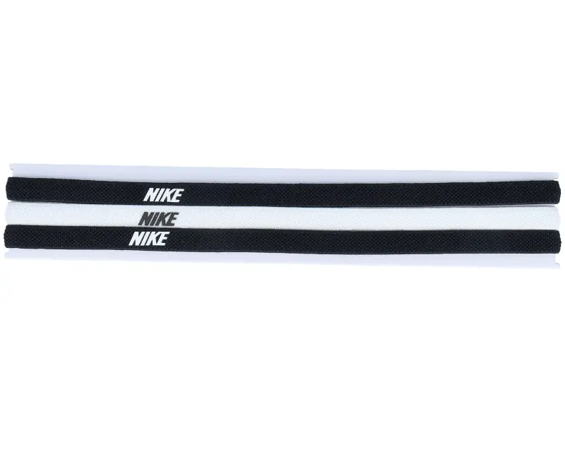 Nike 3-Pack Elastic 2.0 Black/White/Black Headbands online