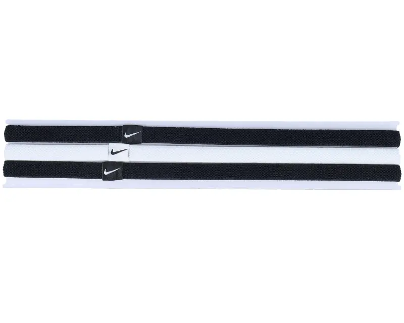 Nike 3-Pack Elastic 2.0 Black/White/Black Headbands online