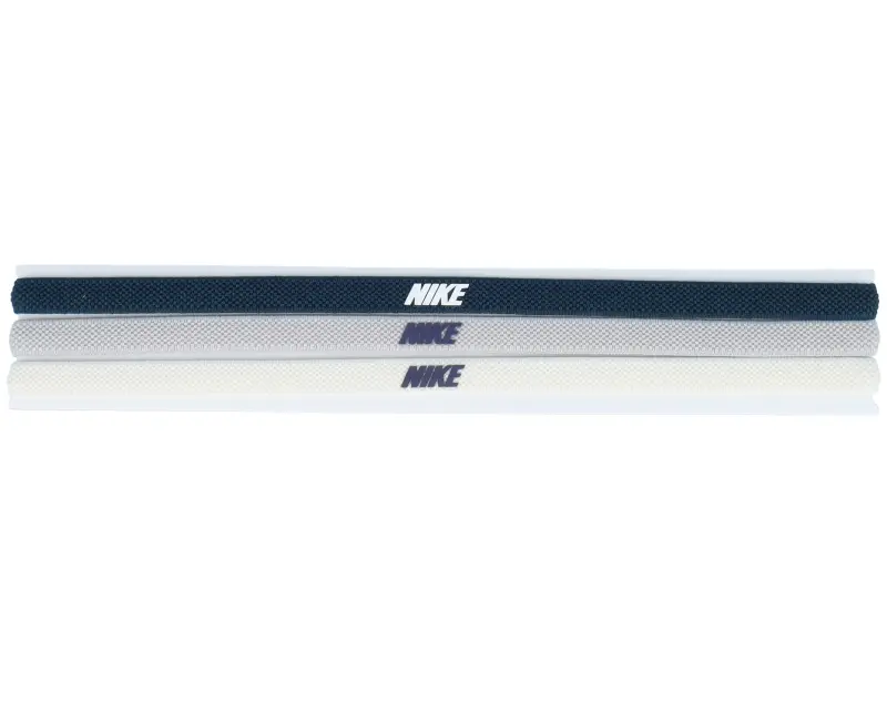Nike 3 Pack Elastic 2.0 Navy/Iron/Ivory Headbands online