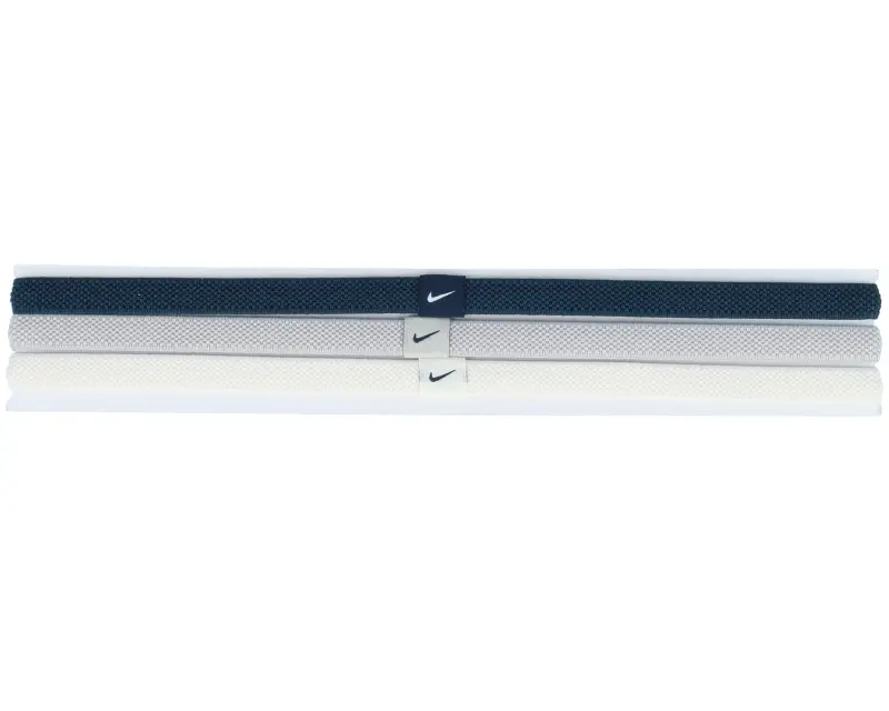 Nike 3 Pack Elastic 2.0 Navy/Iron/Ivory Headbands online