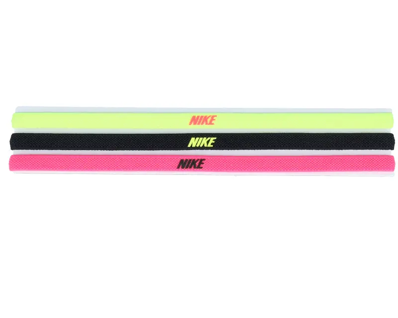 Nike 3 Pack Elastic 2.0 Neon Yellow/Black/Neon Pink Headbands online