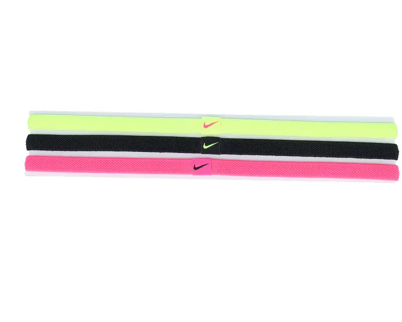 Nike 3 Pack Elastic 2.0 Neon Yellow/Black/Neon Pink Headbands online