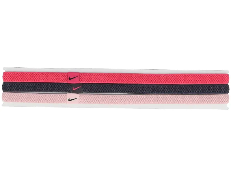Nike 3 Pack Elastic 2.0 Pink/Navy/Neon Pink Headbands online