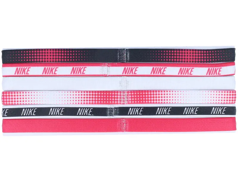 Nike 6-Pack Print 939 Black/Rush Pink/White Headbands online
