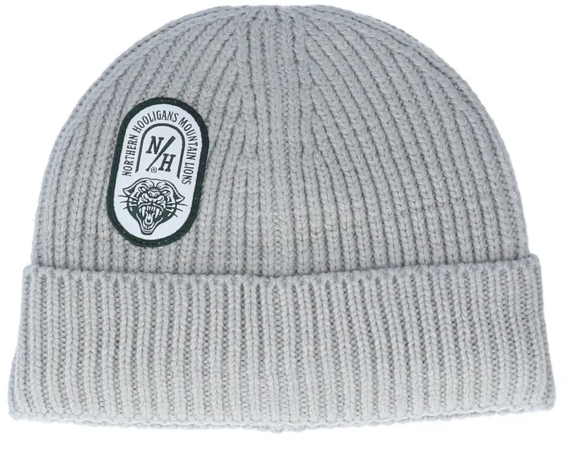 Northern Hooligans Mountain Beanie Heather Grey Cuff online
