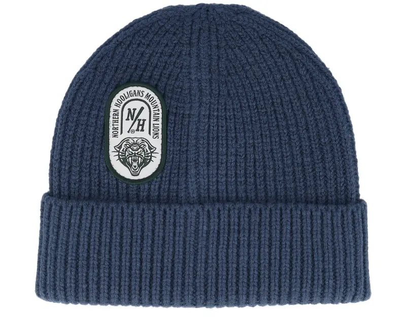 Northern Hooligans Mountainlions Beanie Steel Blue Cuff online