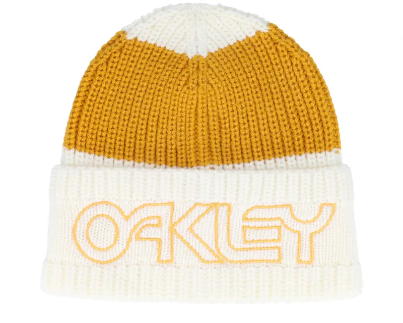 Oakley Deep Beanie Arctic White/Yellow Cuff online