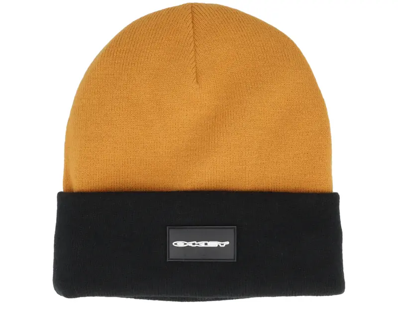 Oakley Tc Stretch Logo Beanie Blackout/Amber Yellow Cuff online