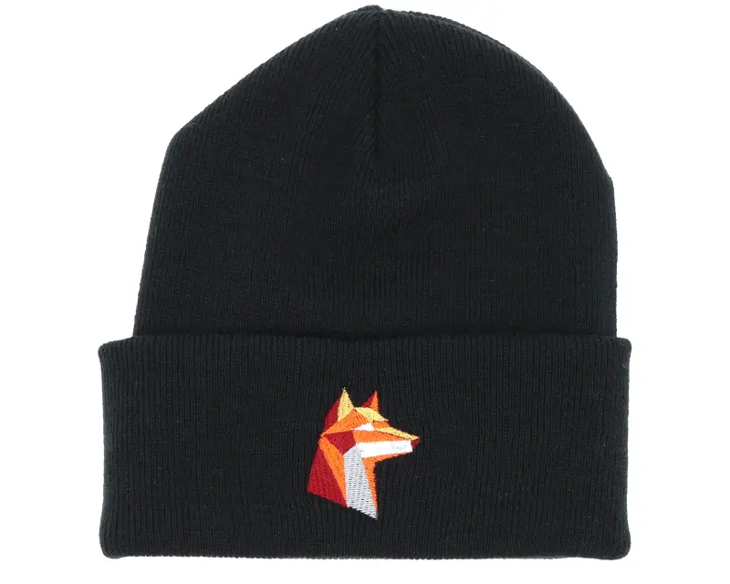 Origami Paper Fox Black Beanie online