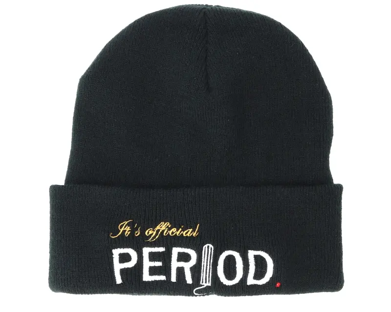 Period Official Black Beanie online