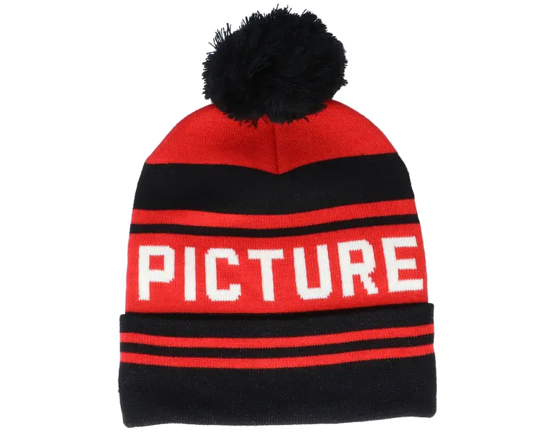 Picture Casu Beanie B Black Red/Black Pom online