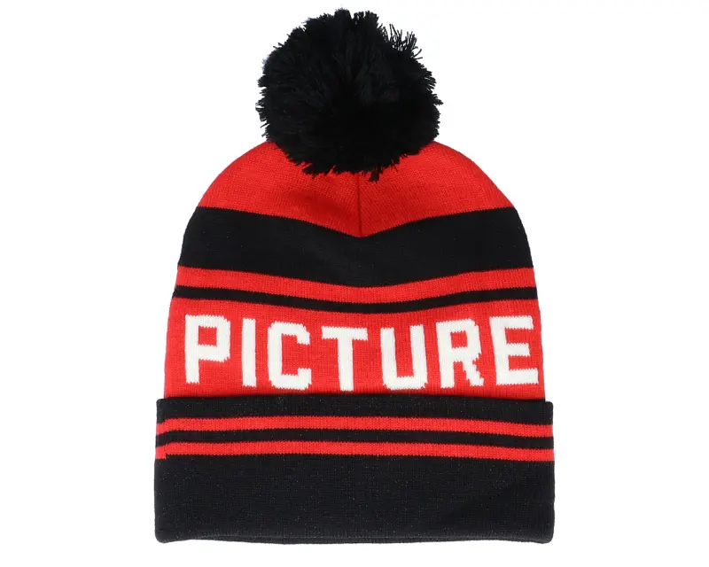 Picture Casu Beanie B Black Red/Black Pom online