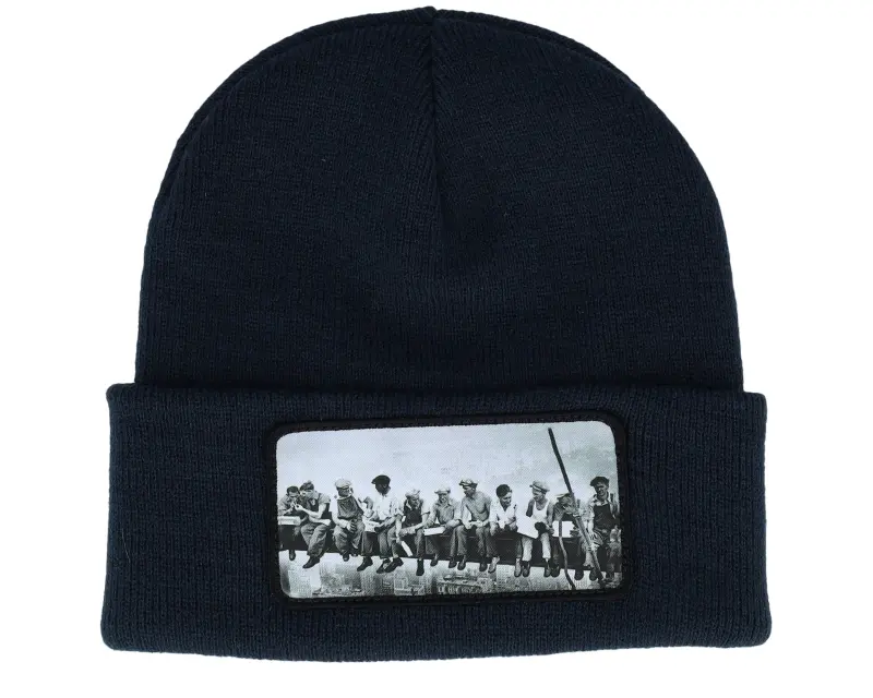 Public Domain Lunch Atop A Skyscraper Beanie French Navy Cuff online