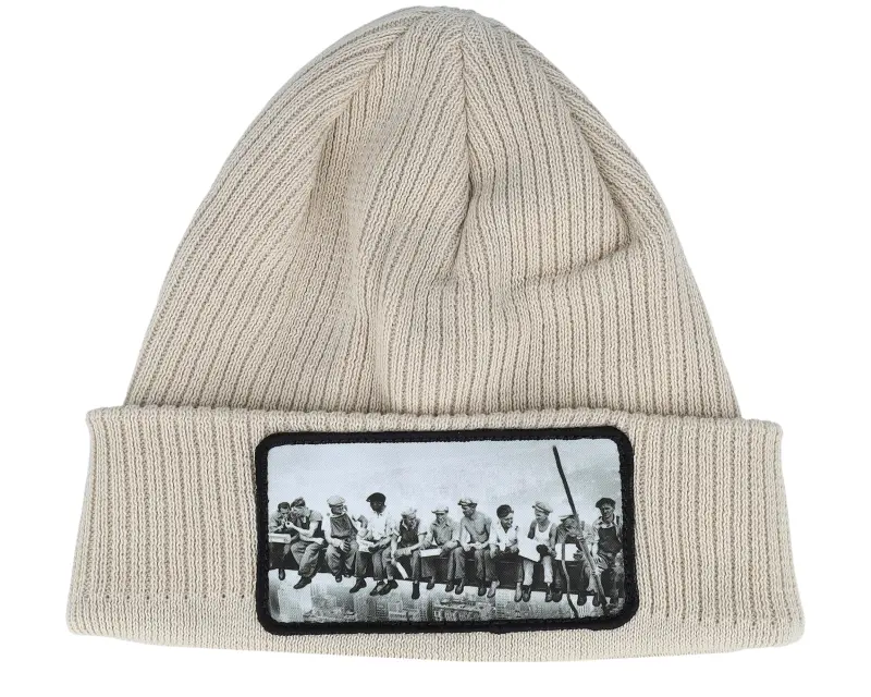 Public Domain Lunch Atop A Skyscraper Beanie Sand Organic Cuff online