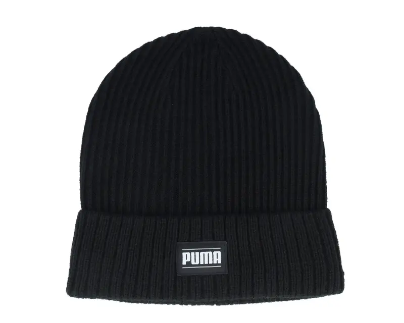 Puma Ribbed Classic Beanie Black Cuff online