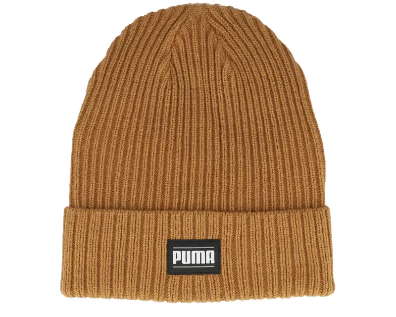Puma Ribbed Classic Beanie Caramel Latte Cuff online