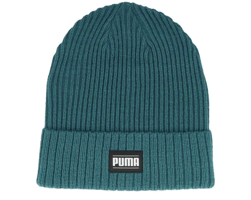 Puma Ribbed Classic Beanie Cold Green Cuff online