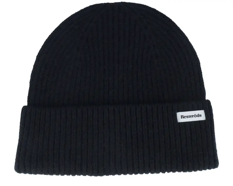 Resteröds Wool Beanie Black Cuff online