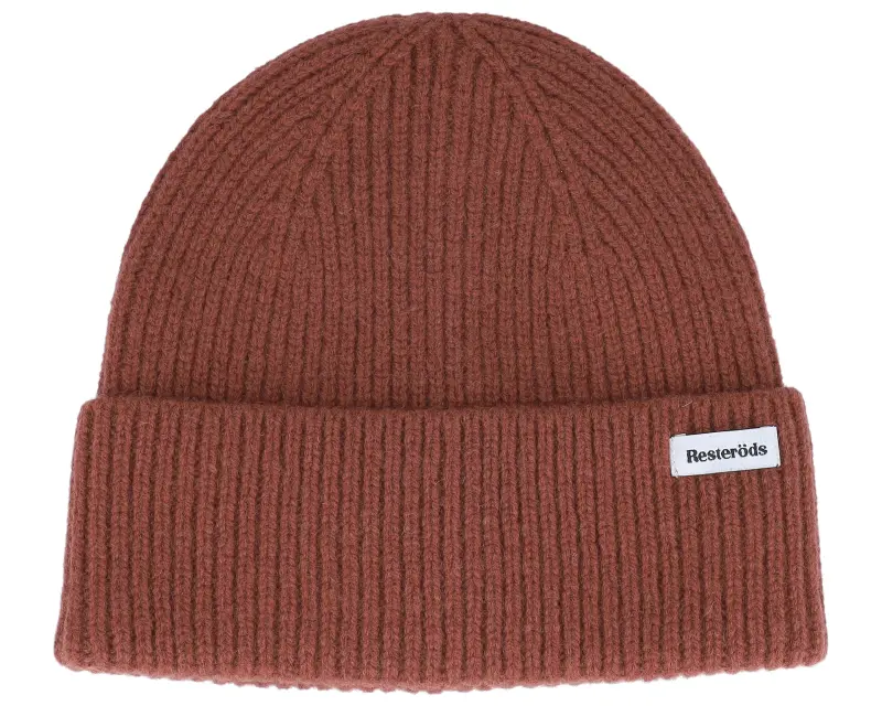 Resteröds Wool Beanie Brown Cuff online