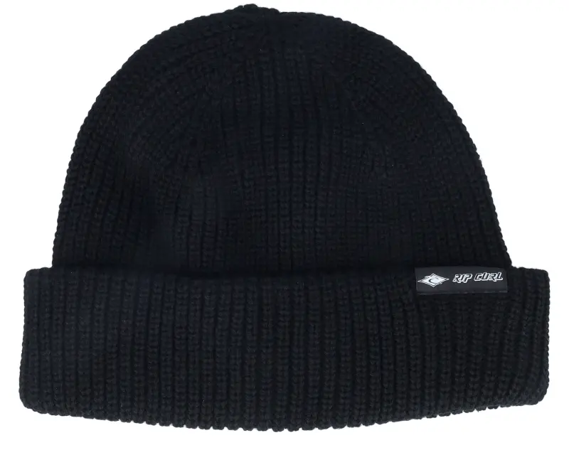 Rip Curl Fade Out Icon Shallow Beanie Black Cuff online