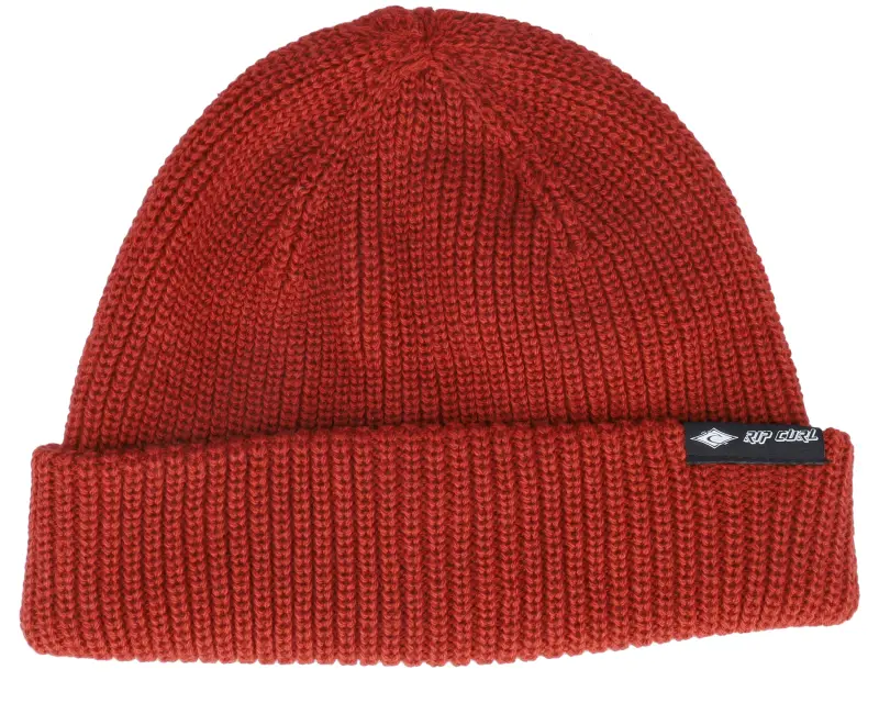 Rip Curl Fade Out Icon Shallow Beanie Burnt Red Cuff online