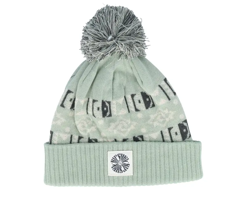 Rip Curl Jacquard Tall Beanie Sage Pom online