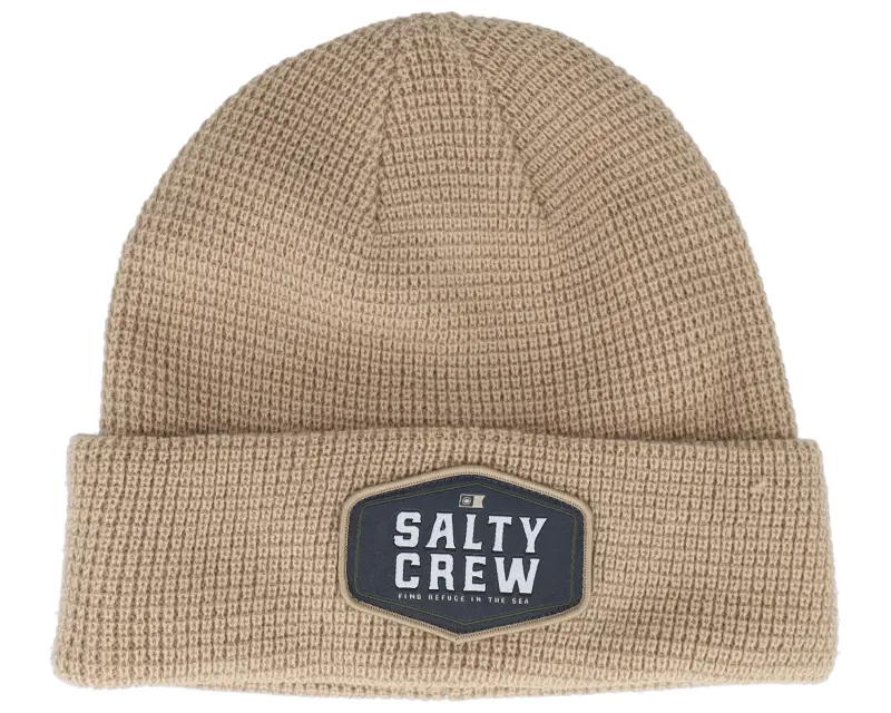 Salty Crew Coastal Beanie Khaki Cuff online