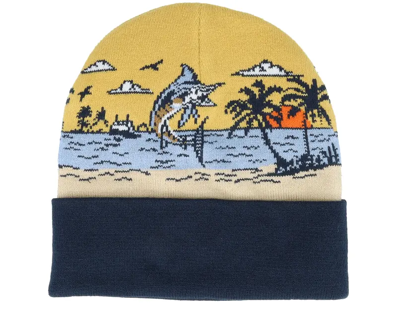 Salty Crew Land Ho Beanie Navy Cuff online