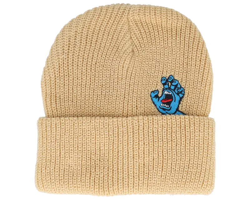 Santa Cruz Screaming Mini Hand Beanie Wheat Cuff online
