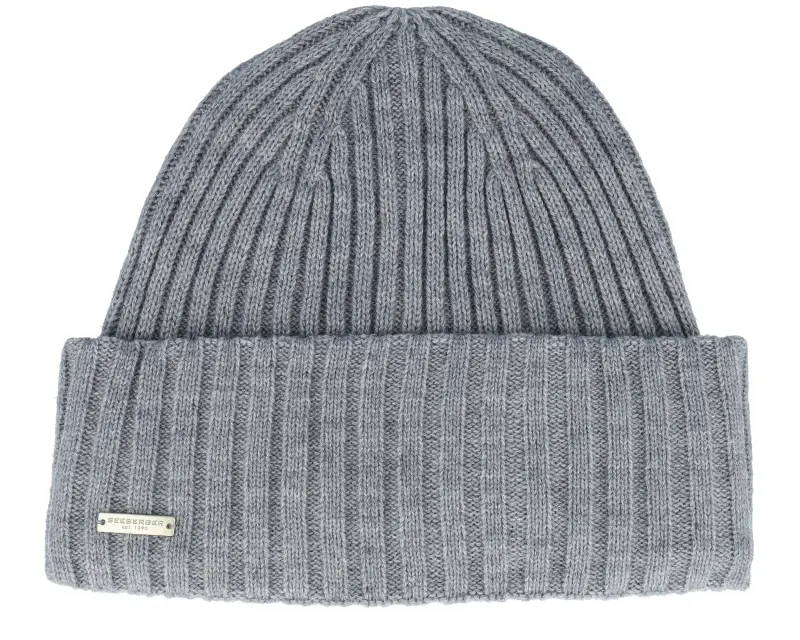 Seeberger Knit Beanie Smoke Grey Cuff online