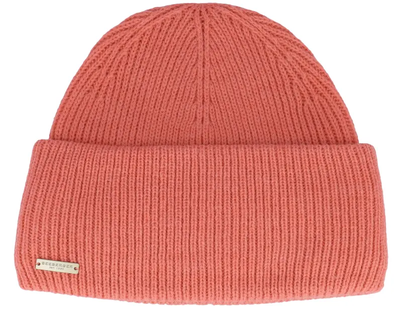 Seeberger Knit Beanie With Turn Pink Cuff online