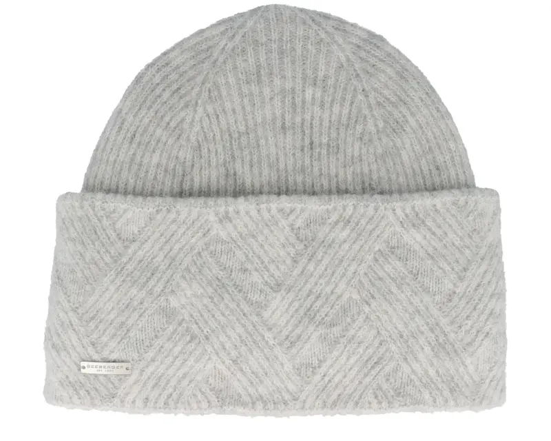 Seeberger Knit Toque With Cable Smoke Gray Cuff online