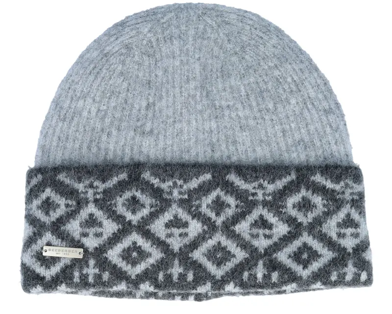 Seeberger Knit With Turn-up Smoke Gray/Anthracite Cuff online