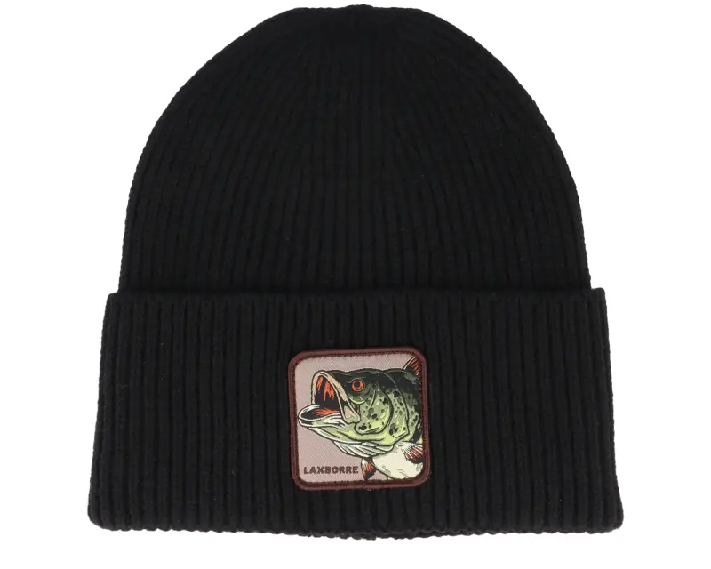 Skillfish Laxborre Recycled Black Oversized Cuff Beanie online