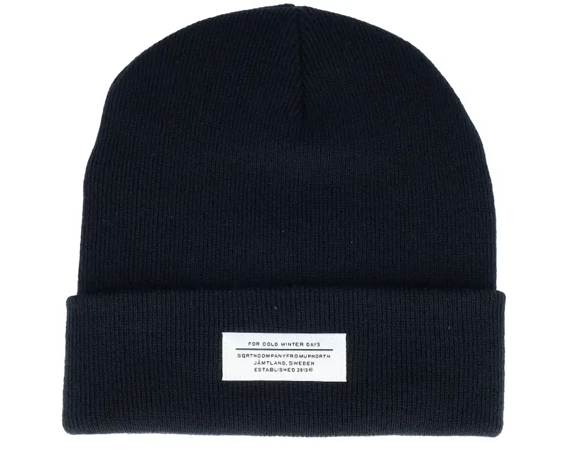 SQRTN Cold Winter Beanie Black Cuff online