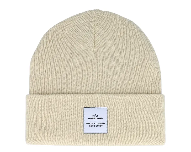 SQRTN Wood Patch Beanie Sand Cuff online