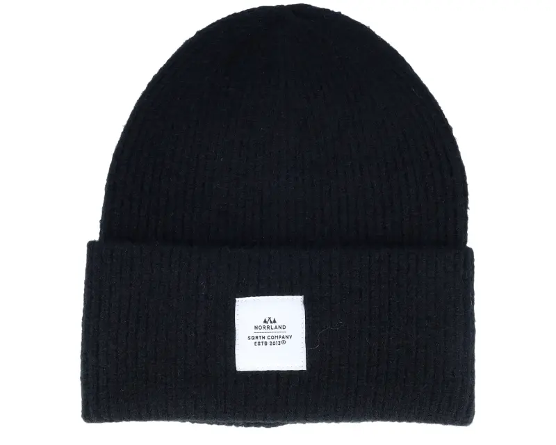 SQRTN Wood Raw Beanie Black Cuff online