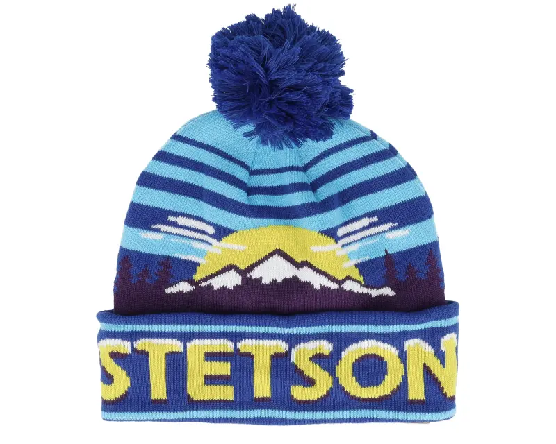 Stetson Beanie Freestyle Blue Shades Pom online