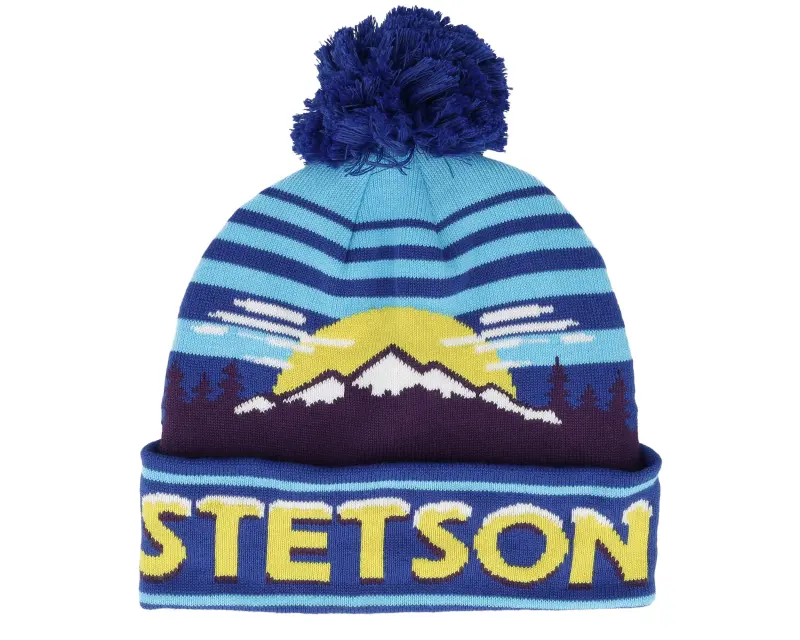 Stetson Beanie Freestyle Blue Shades Pom online