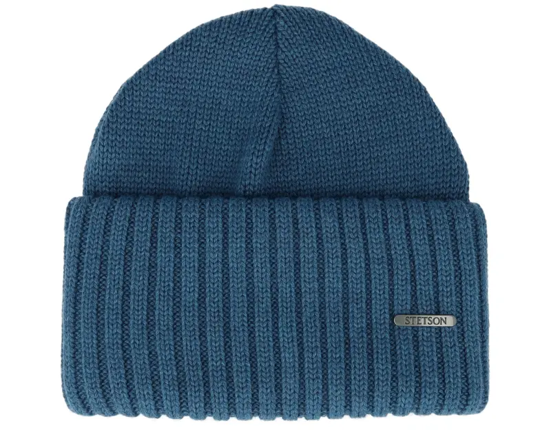 Stetson Beanie Merino Ocean Blue Cuff online