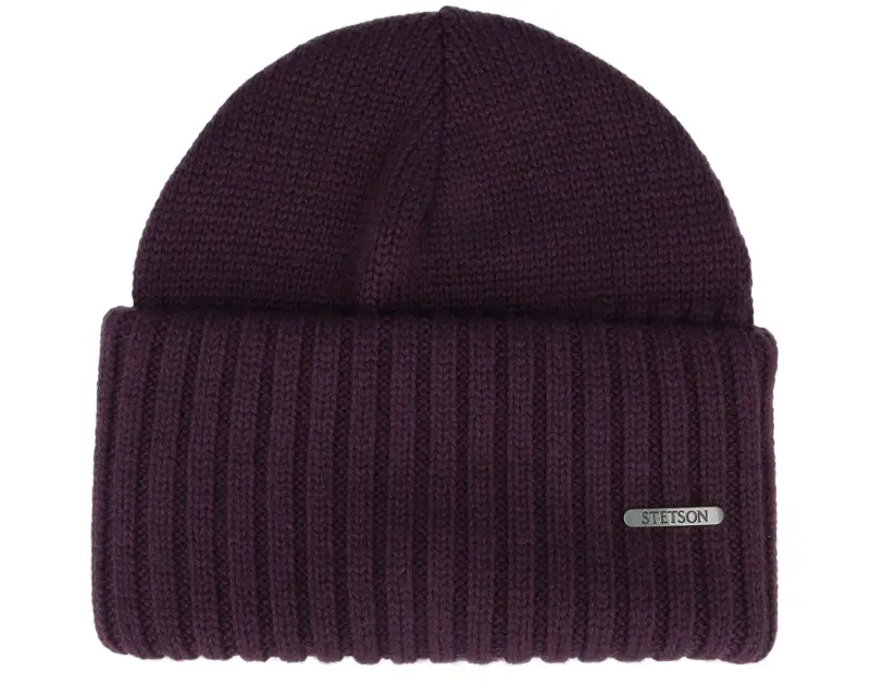 Stetson Beanie Merino Plum Cuff online