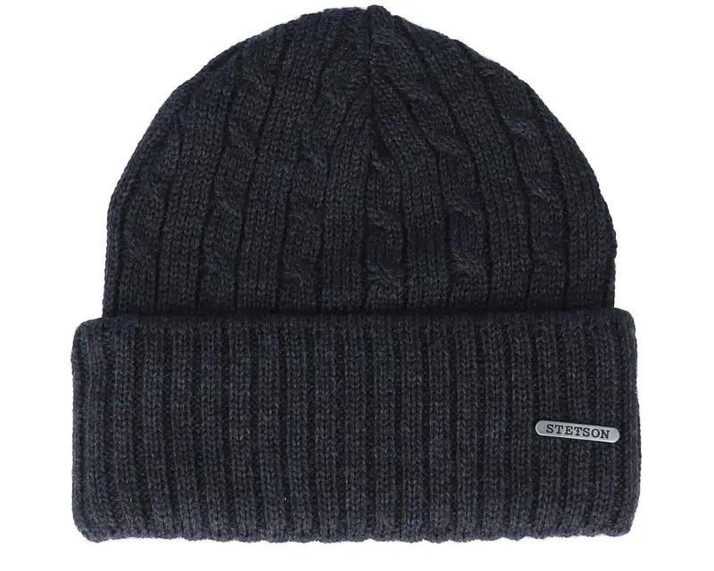 Stetson Beanie Wool Black Cuff online