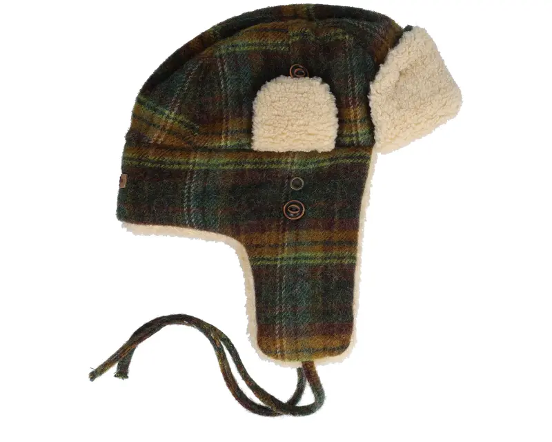 Stetson Bomber Cap Wool Check Green Trapper online